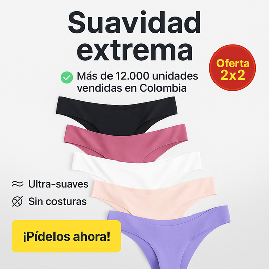 🙋🏻‍♀️PANTYS SENSUALES ULTRA SUAVES Y SIN FLACIDEZ😍PAGA 2 + 2 GRATIS COLORES SURTIDOS