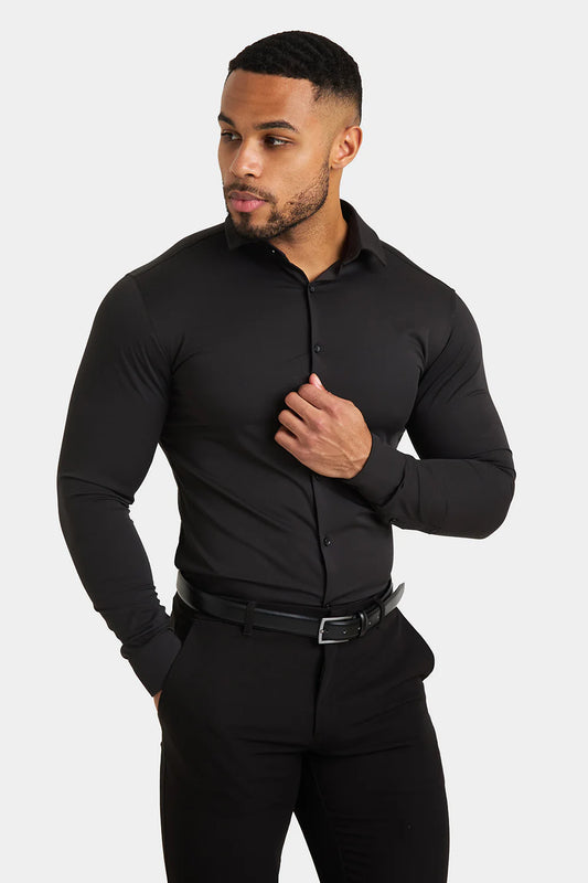 Camisa Elástica Super Cómoda 100% Transpirable