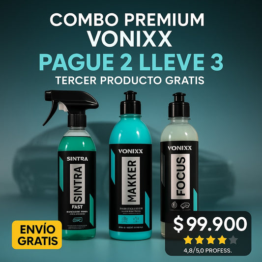 🔝KIT LIMPIEZA EXCLUSIVO PARA AUTOS🚘x3(FOCUS-MAKKER-SINTRAFAST)